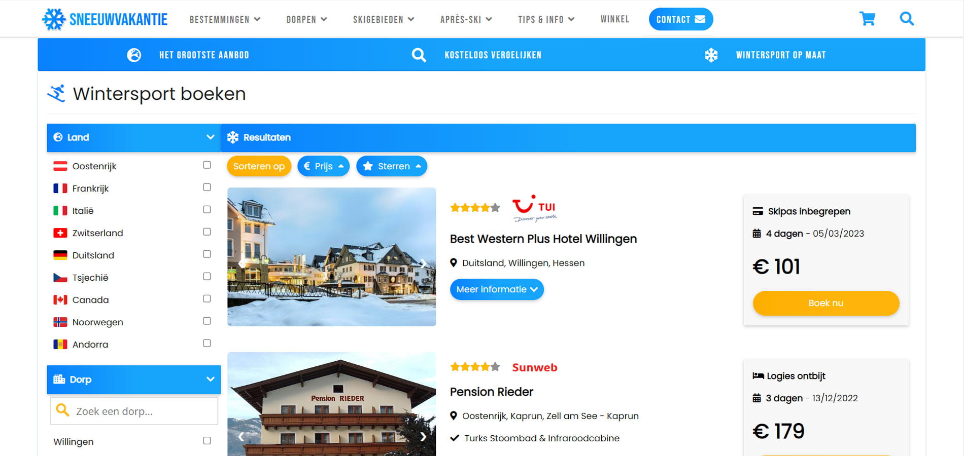 Opsneeuwvakantie